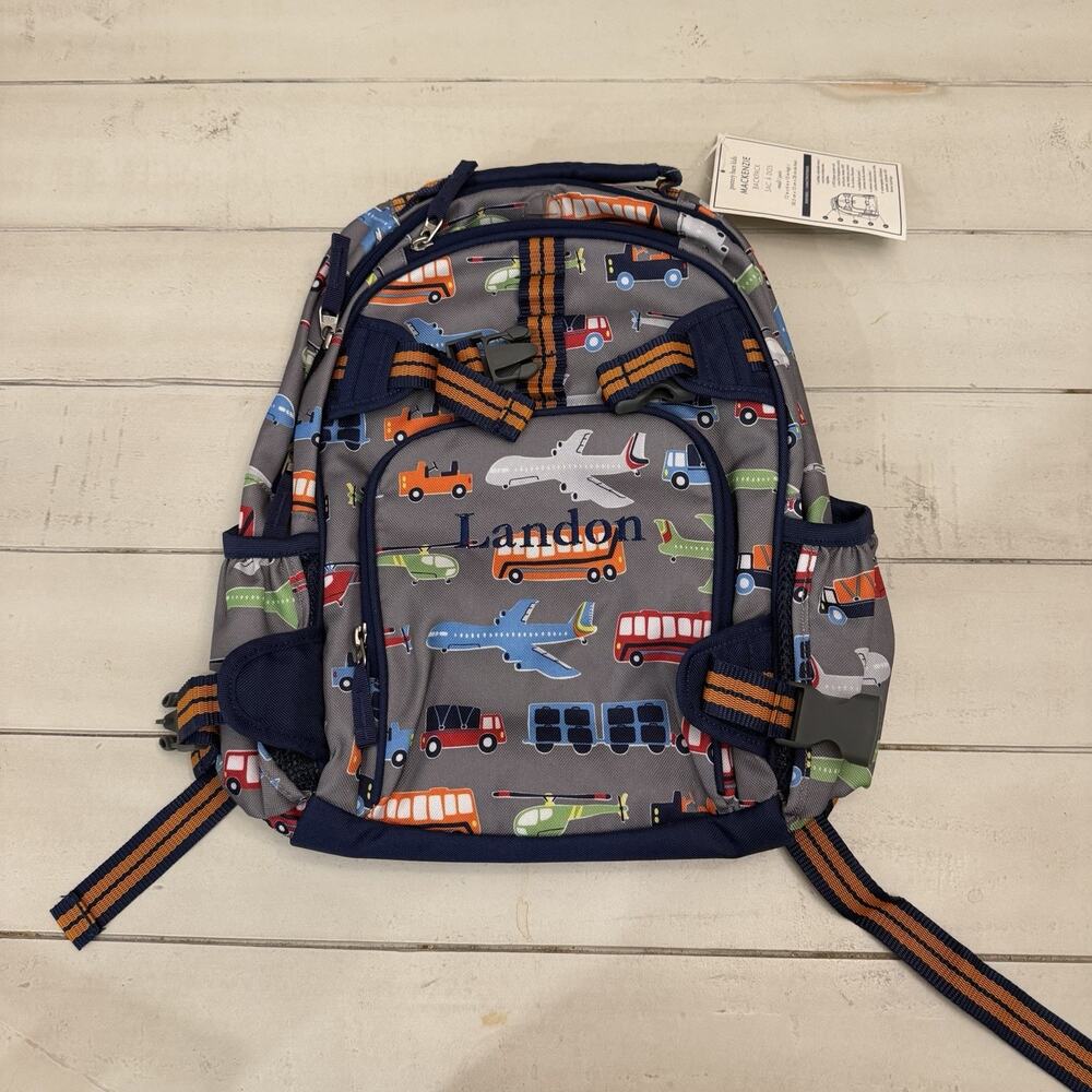 pottery barn kids small backpack Landon Monogram